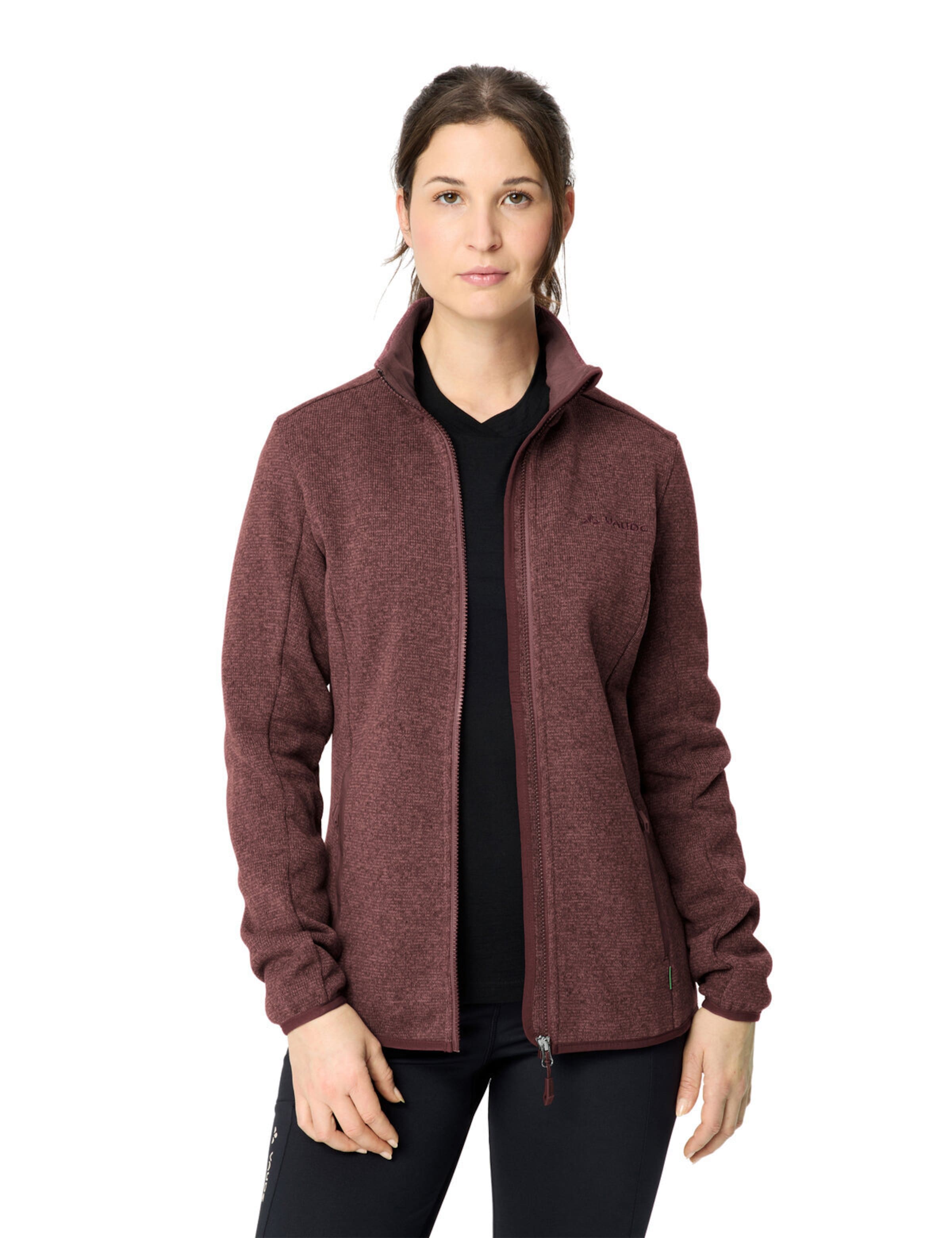 VAUDE Athletic fleece jacket 'Rienza IV' in Red