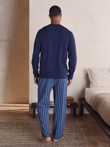 Next - Pijama comprido em azul