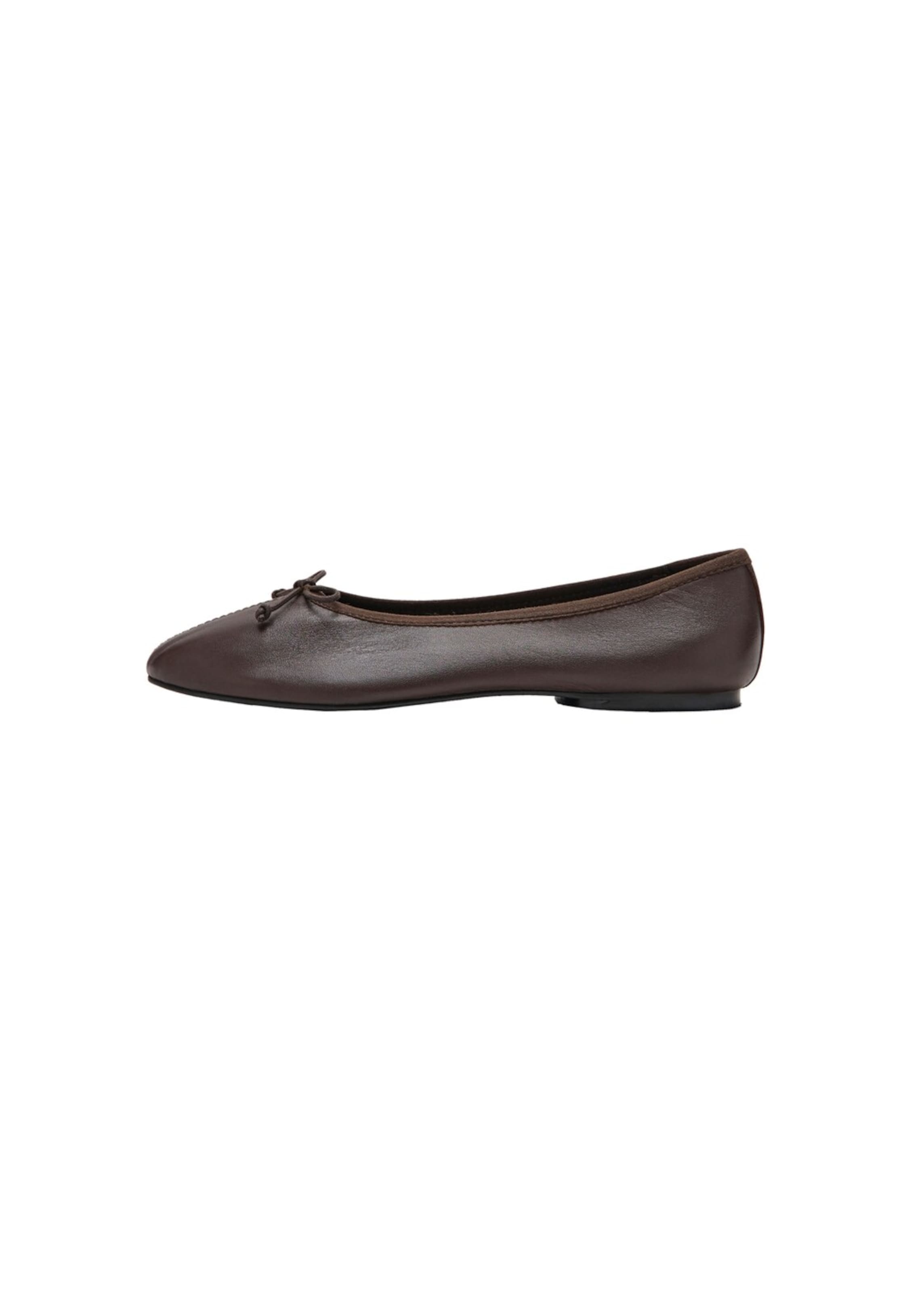 MANGO TEEN Ballet Flats 'Charlote' in Brown: front