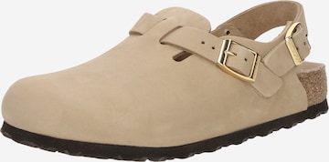 BIRKENSTOCK Puukengät & Crocks-jalkineet 'Tokio II' värissä beige: etupuoli