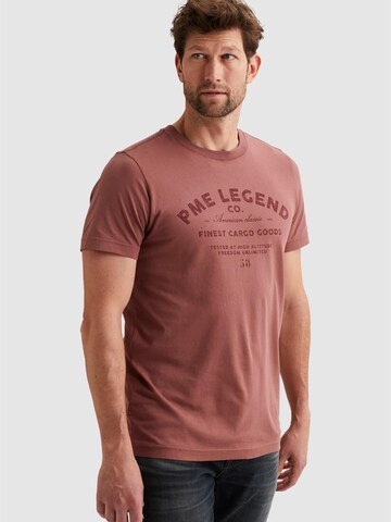 T-Shirt 'T-shirt in jersey with artwork' PME Legend en rouge : devant
