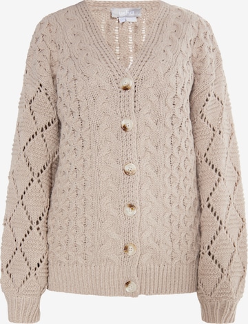 Usha Knit cardigan 'Lurea' in Beige: front