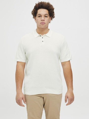JACK & JONES Poloshirt in Weiß: Vorderseite