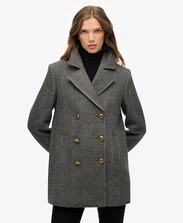 Manteau d’hiver Superdry en gris : devant