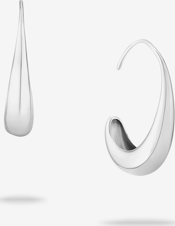 Echtzeit Ohrringe in Silber: Vorderseite