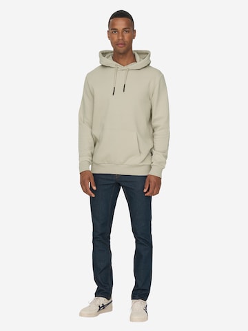 Only & Sons Sweatshirt 'Ceres' in Beige
