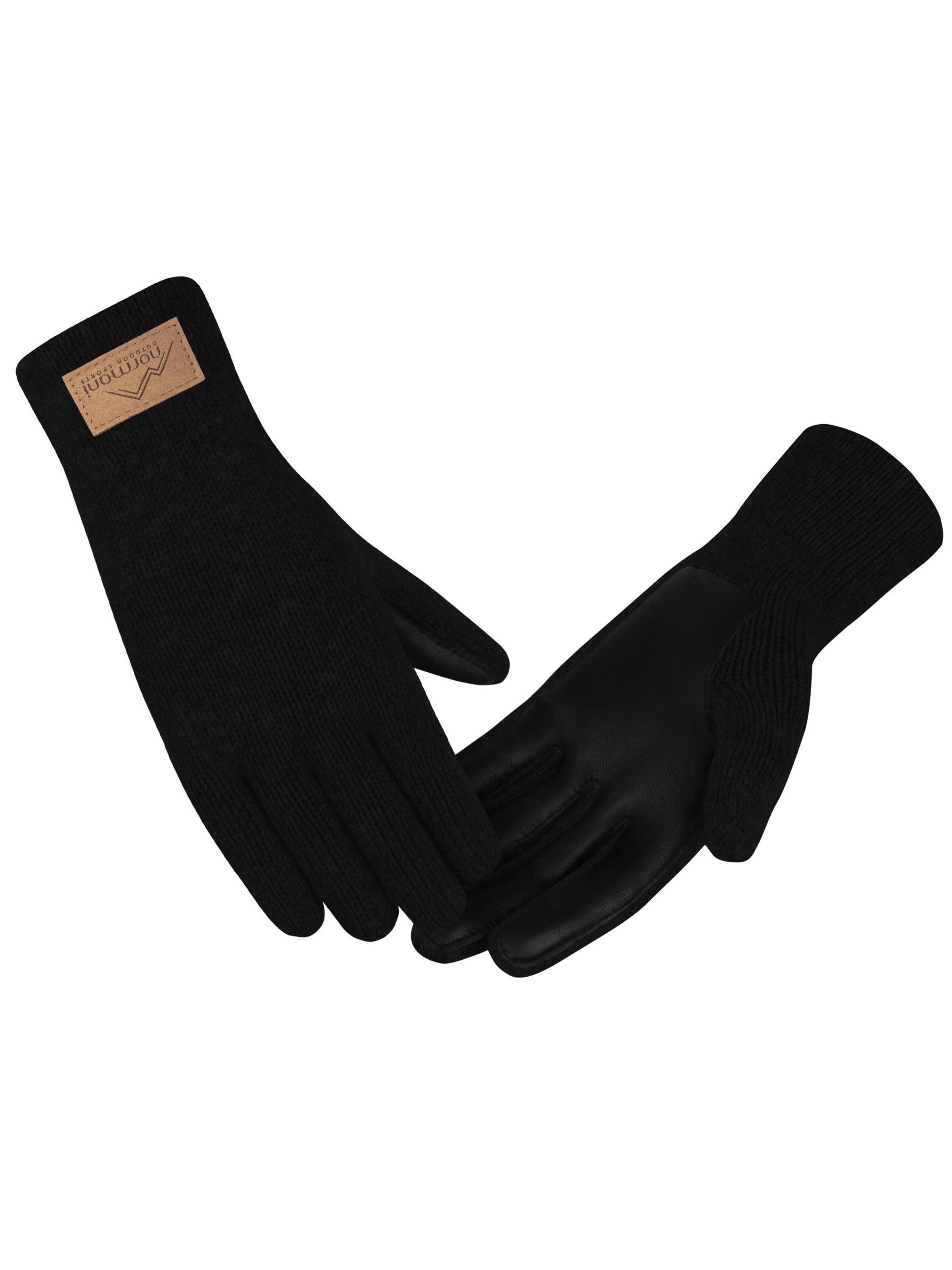 normani Fingerhandschuhe 'Leanyer' in Schwarz