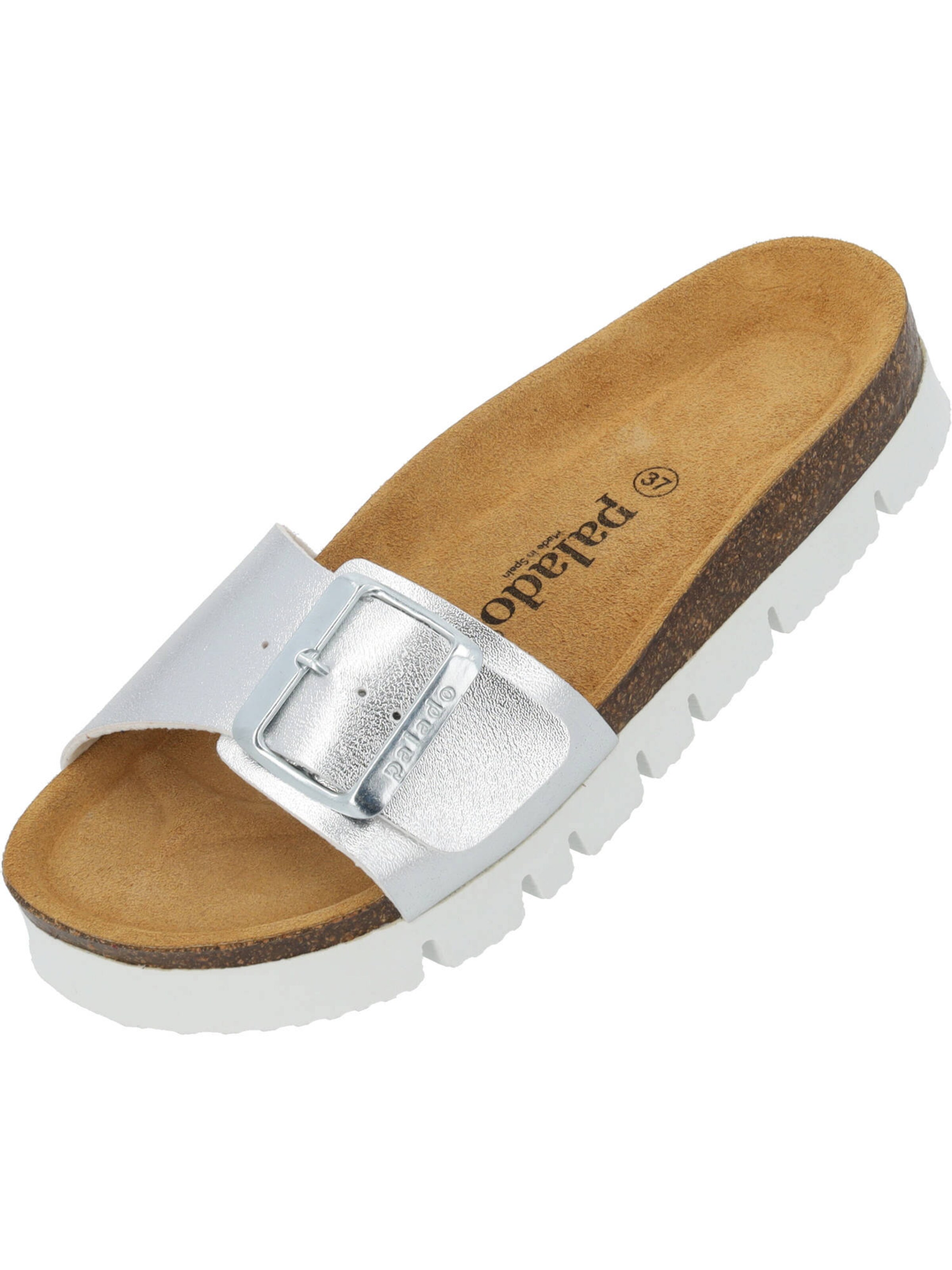 Saboți 'Malta EGS PL' de la Palado pe argintiu: față