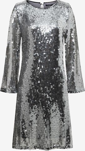 Ana Alcazar Kleid ' Abda' in Silber: Vorderseite