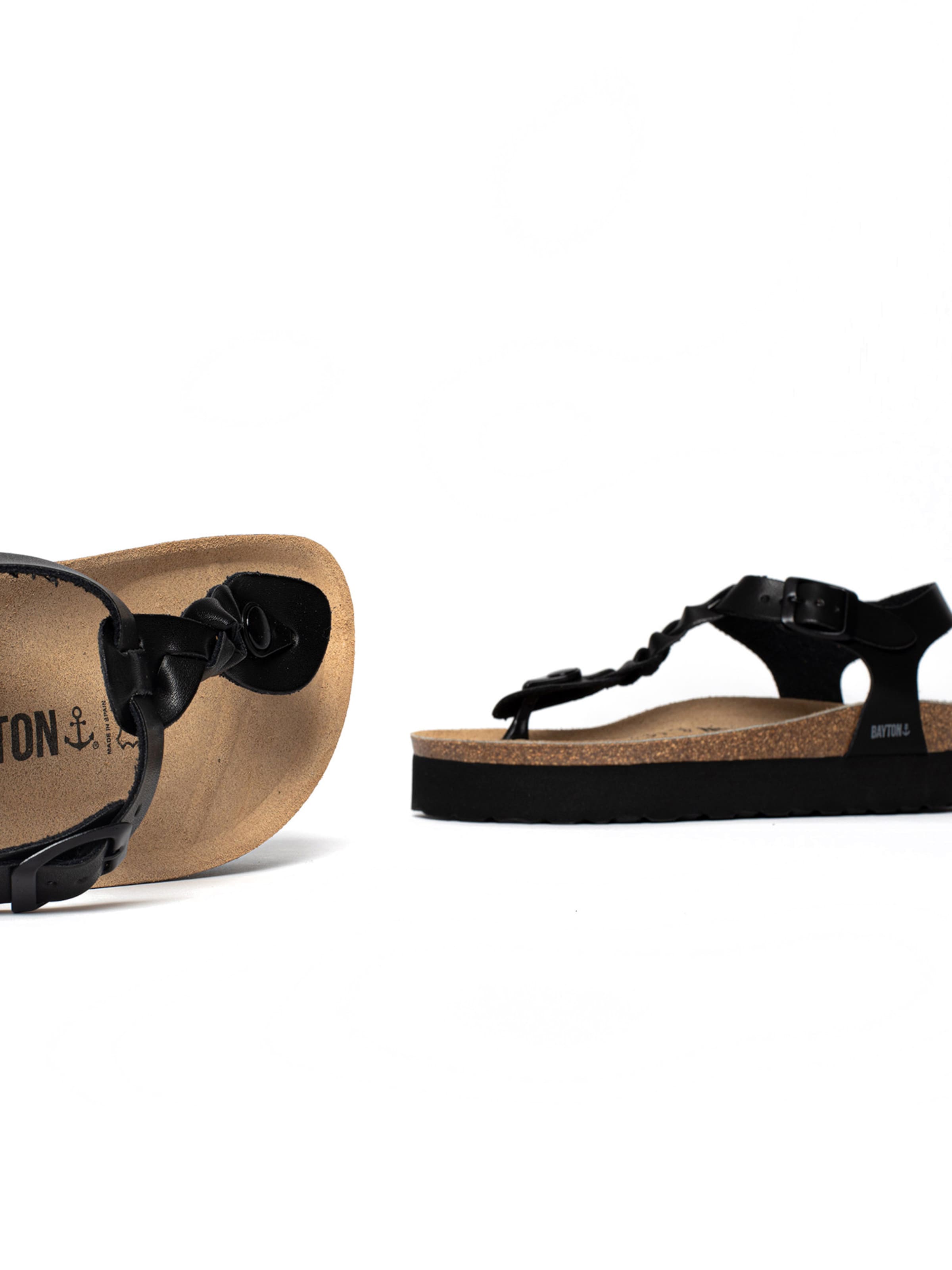 juoda Bayton Šlepetės per pirštą 'Badajoz'