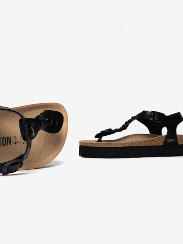 Bayton T-bar sandals 'Badajoz' in Black