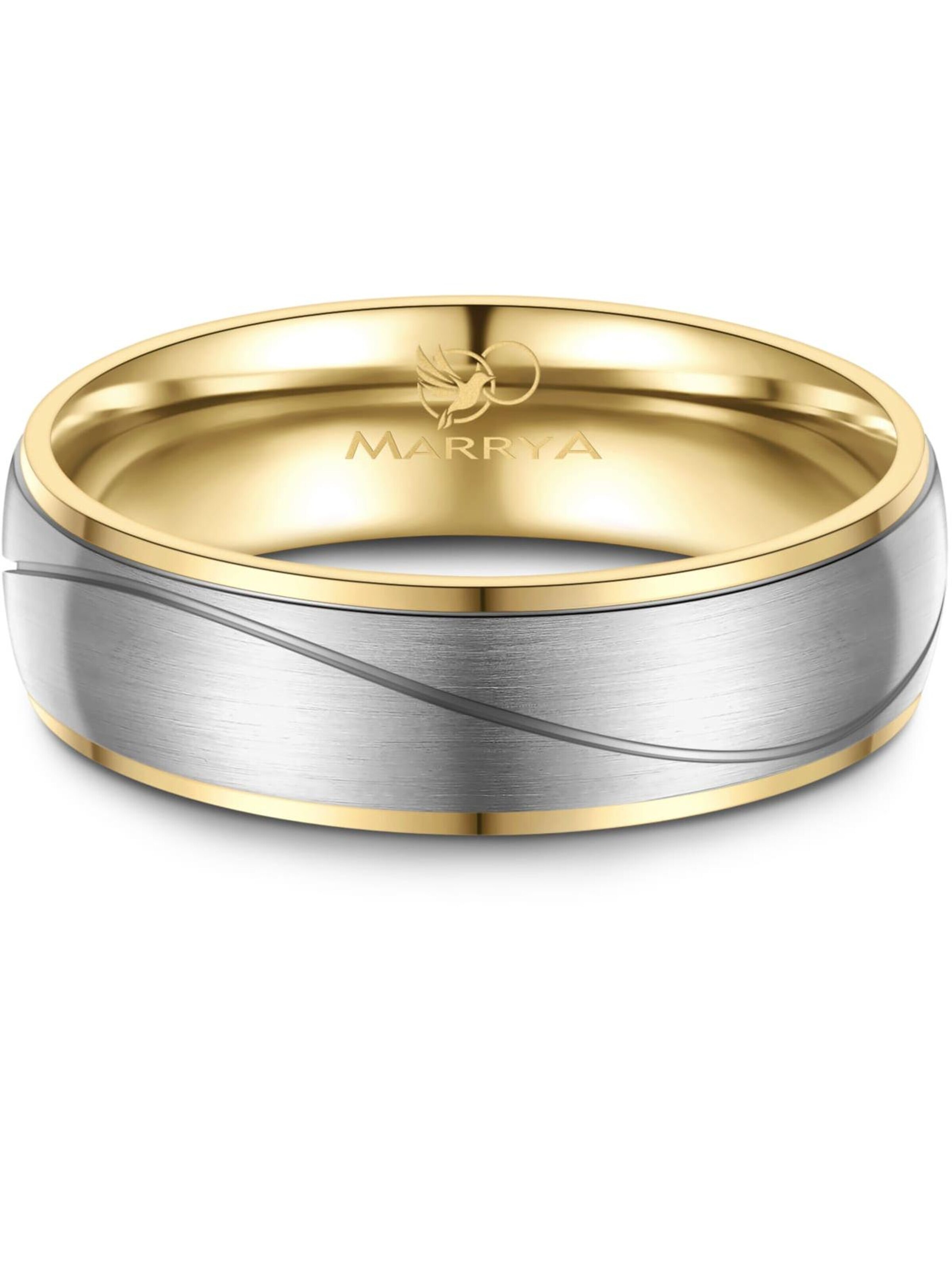 MARRYA Ring 'MARRYA TI-05 Ehering aus Titan' in Yellow