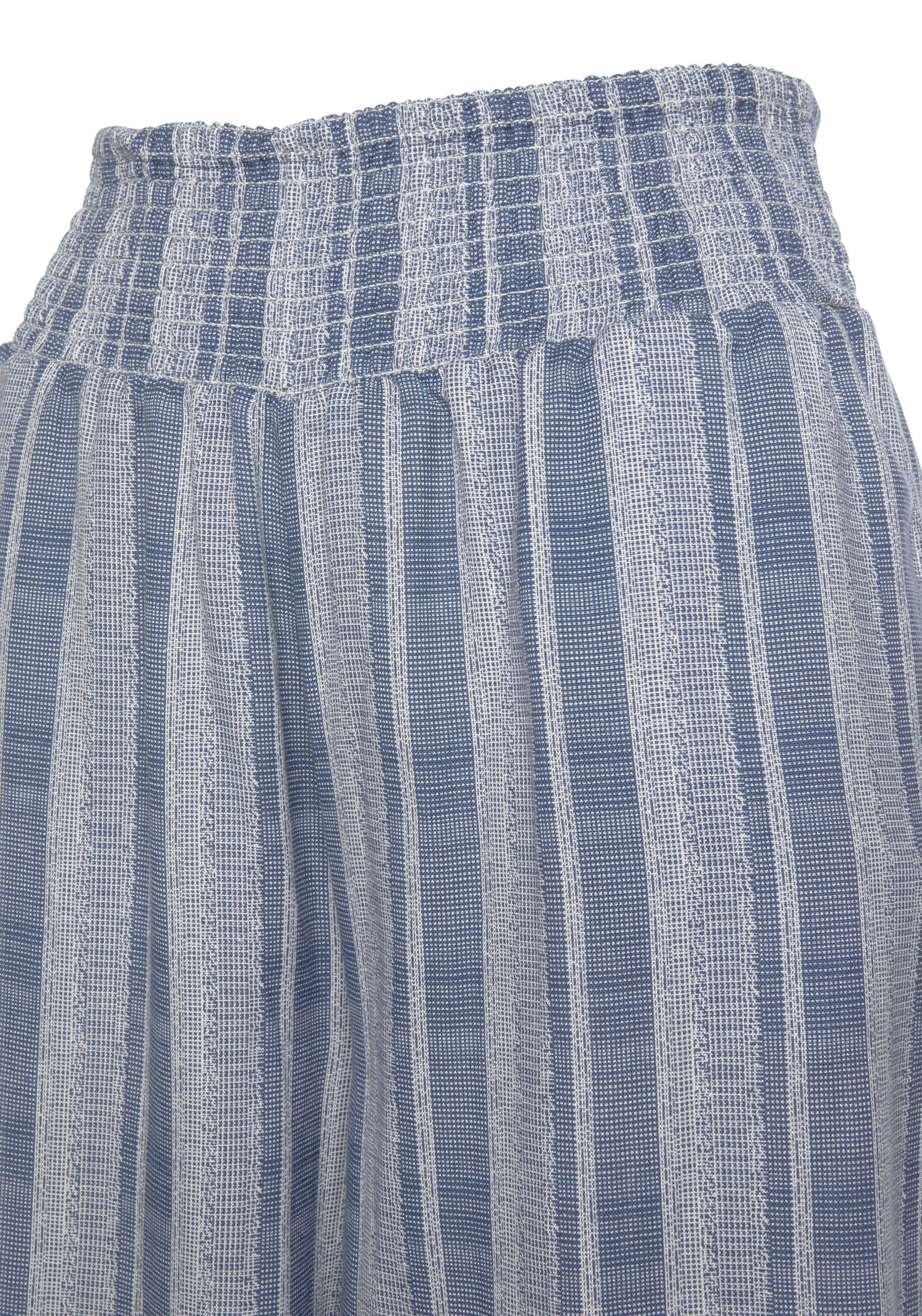 LASCANA Široke hlačnice Hlače | modra barva