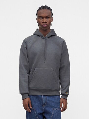 Carhartt WIP Sweatshirt 'Chase' in Grey: front