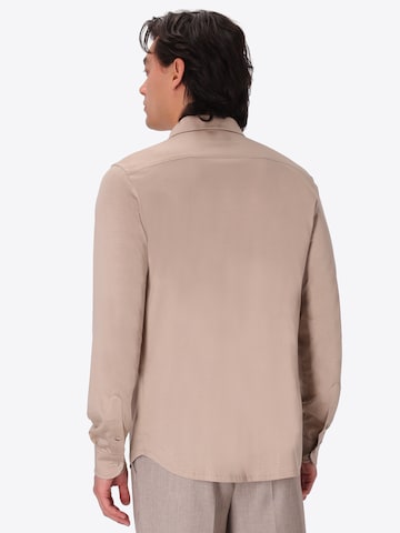 Distretto12 Regular fit Zakelijk overhemd 'Menta' in Beige