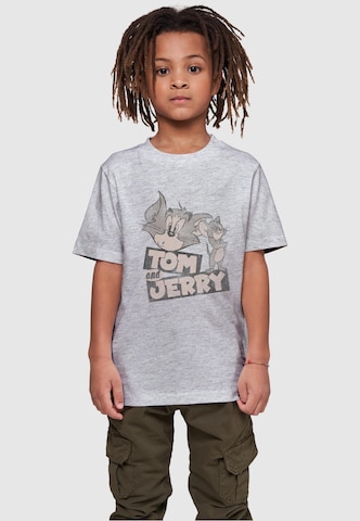 ABSOLUTE CULT Shirt 'Tom And Jerry - Cartoon' in Grijs: voorkant