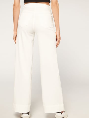 CALZEDONIA Wide leg Jeans in White