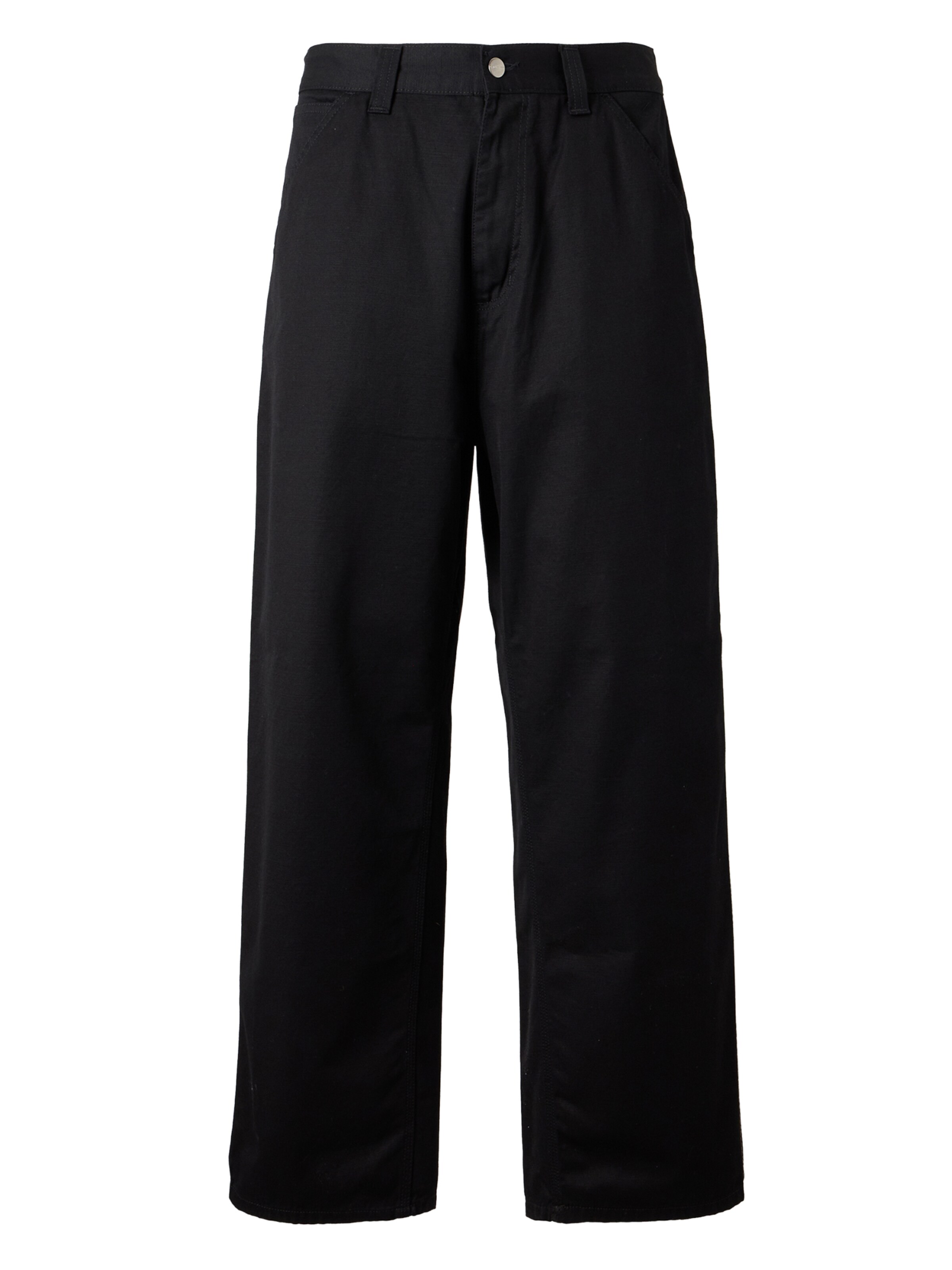 Carhartt WIP Regularen Hlače | črna barva: sprednja stran