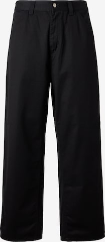 Carhartt WIPregular Hlače - crna boja: prednji dio