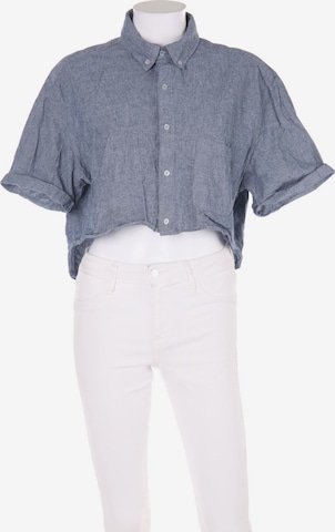 American Apparel Bluse XS-S in Blau: predná strana