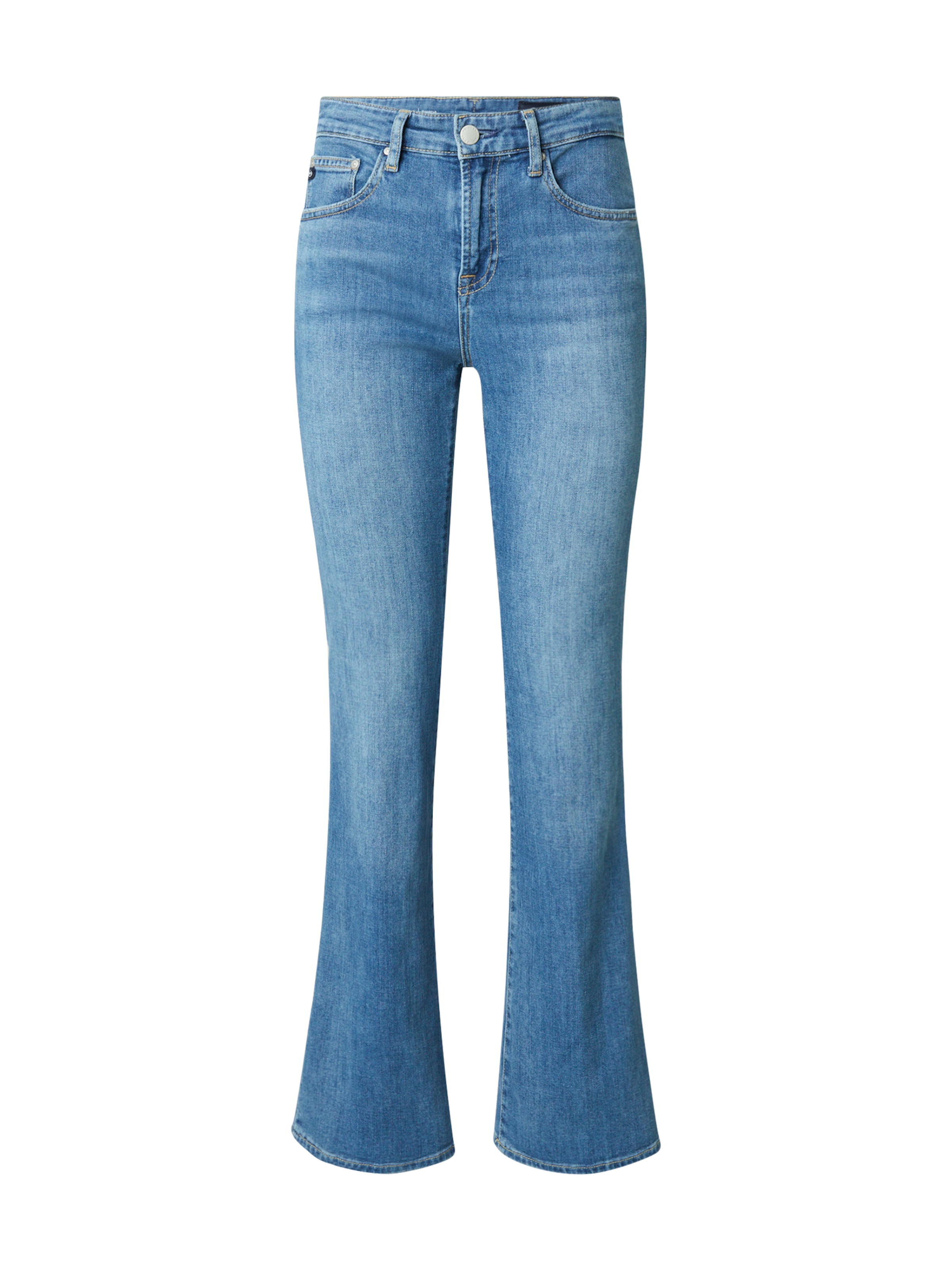 zils AG Jeans Paplatināti gali Džinsi: no priekšpuses