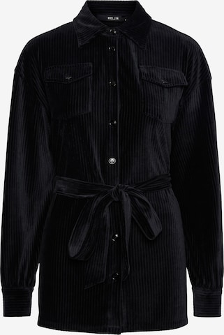 Veste mi-saison 'NIDA' PIECES en noir : devant