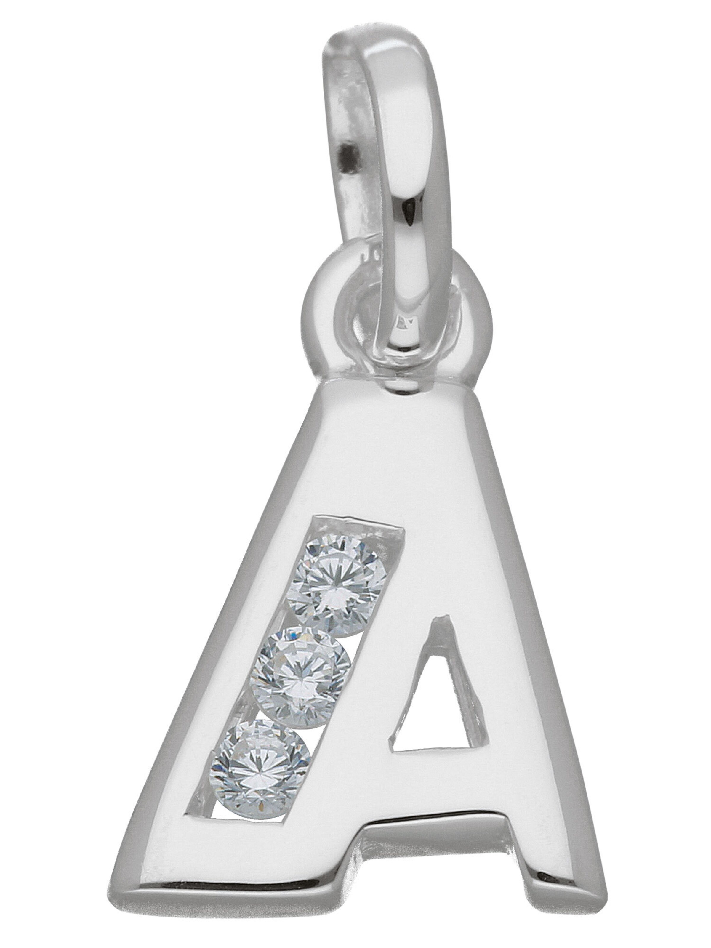 Adelia´s Pendant 'A' in Silver: front