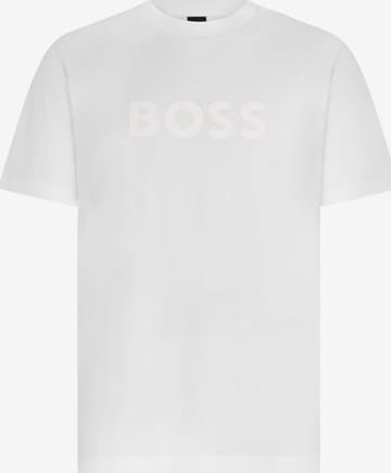 Tricou de la BOSS pe alb: față