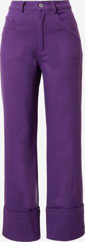 Hosbjerg Široke hlačnice Kavbojke 'Iben Alexa' | vijolična barva: sprednja stran