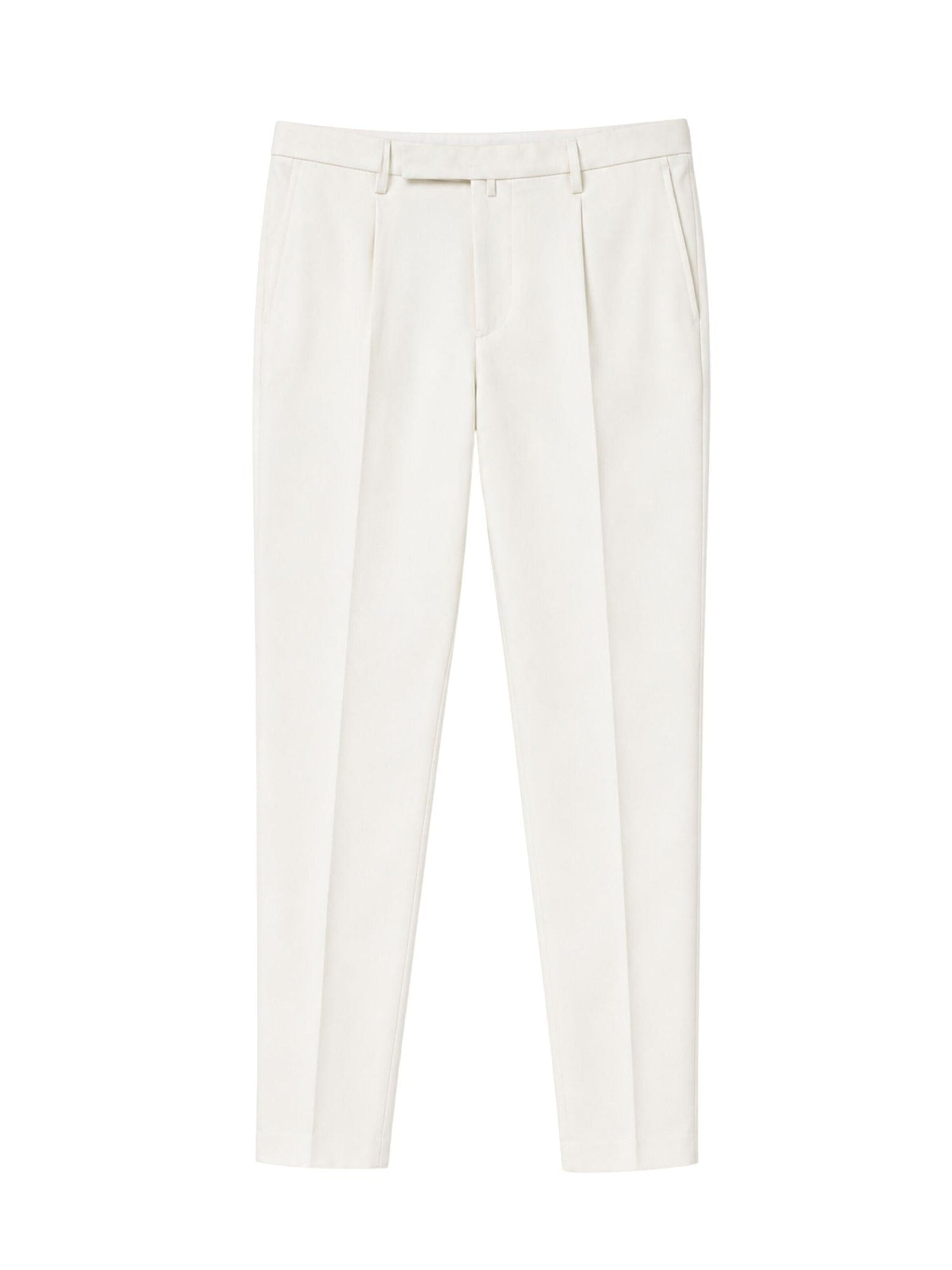Briglia Baggy Pants 'Stretch cotton and linen tailored trousers' in White: front
