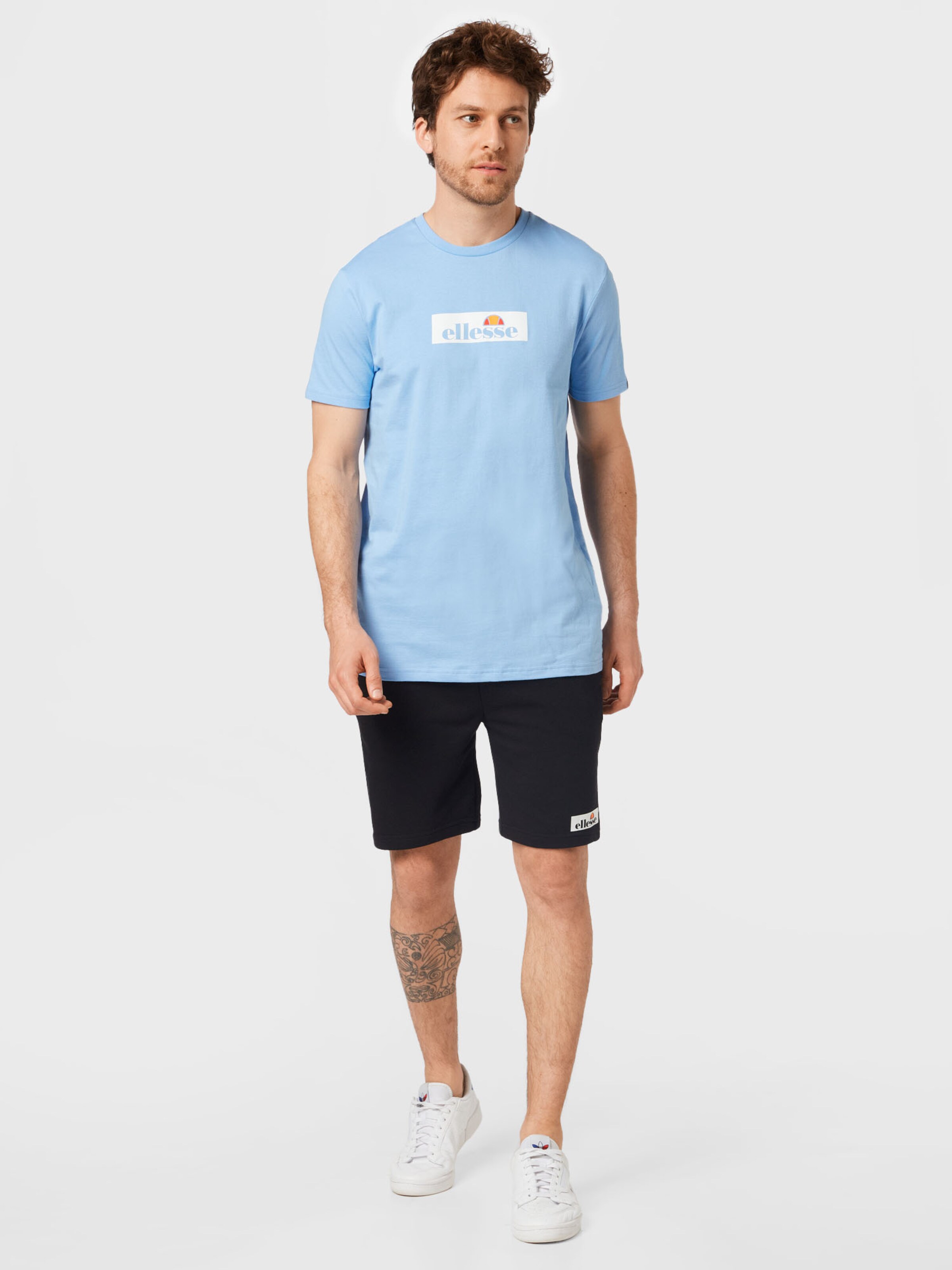 Männer Shirts ELLESSE T-Shirt 'Tilanis' in Hellblau - XO59211
