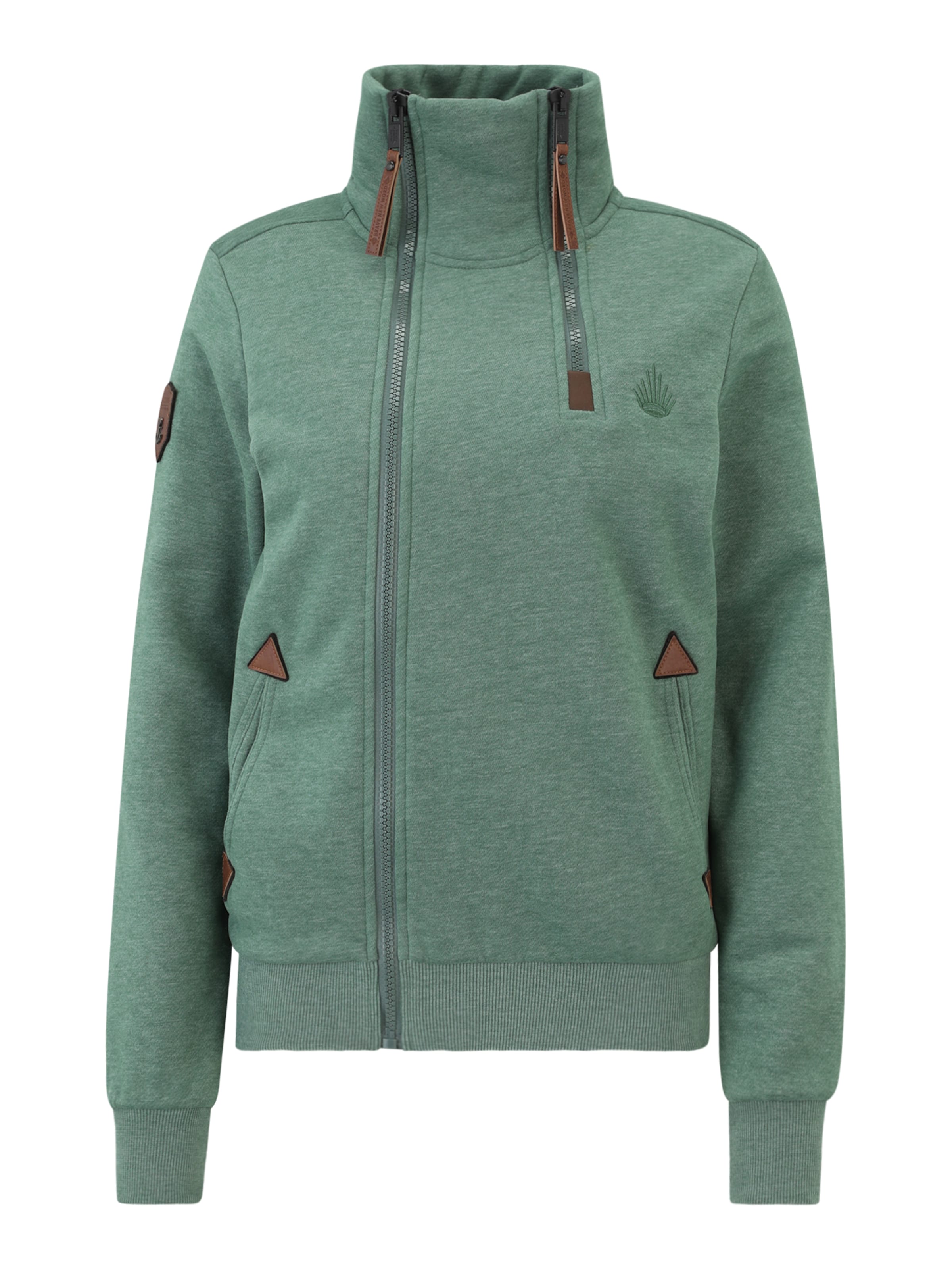 Veste de survêtement naketano en vert : devant