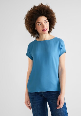 STREET ONE Shirt in Blauw: voorkant