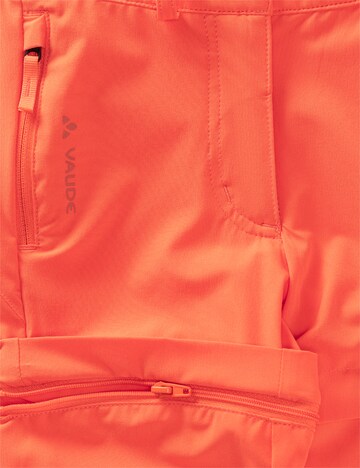 VAUDE Regular Outdoor Pants 'Zo' in Orange