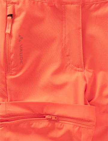 VAUDE Regular Outdoor Pants 'Zo' in Orange