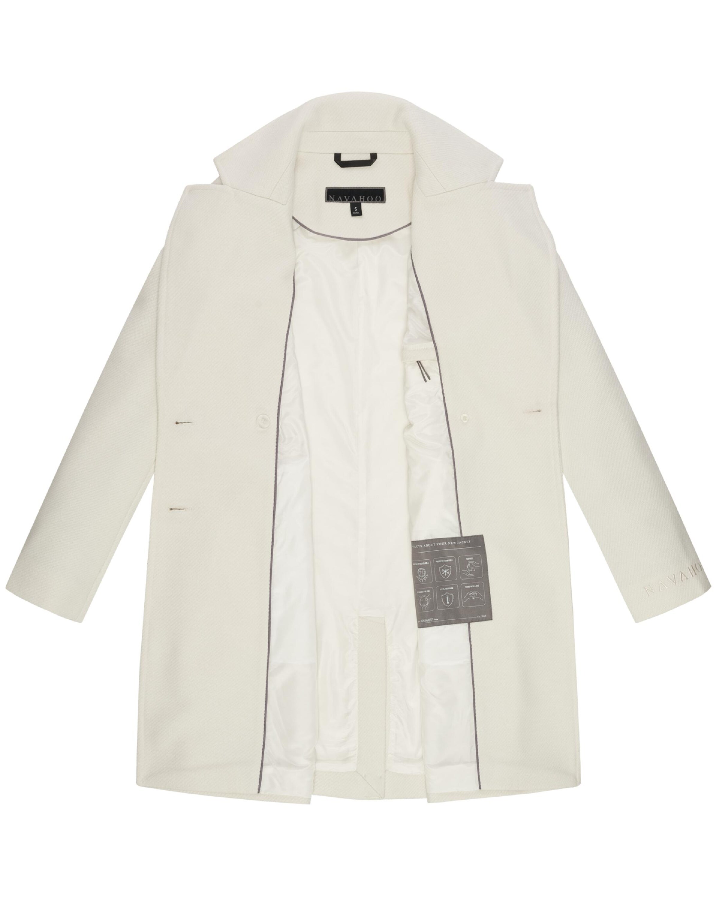 Cappotto di mezza stagione 'Frostjuwel 14' di NAVAHOO in bianco