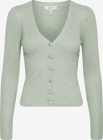 b.young Knit Cardigan in Green: front