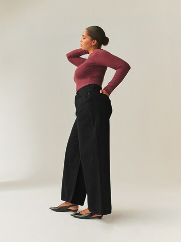Next Wide leg Jeans in Zwart