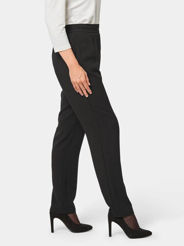 Coupe slim Pantalon 'Martha' Goldner en noir