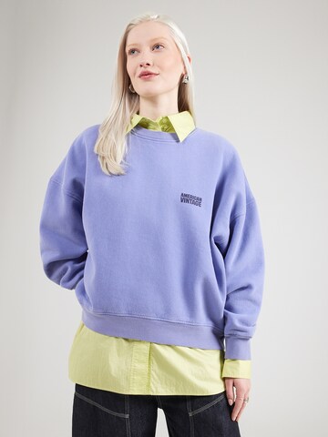 Bluză de molton 'PLIZZY' de la AMERICAN VINTAGE pe mov: față