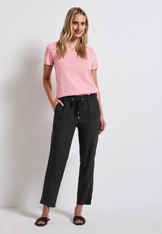 STREET ONE Loosefit Hose in Schwarz