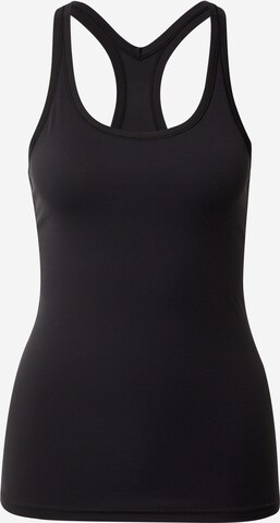 Hey Honey Sports Top in Black: front