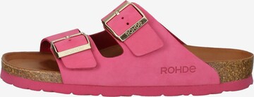 ROHDE Mules in Pink