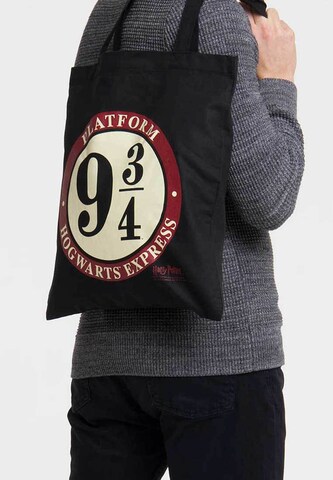 LOGOSHIRT Baumwolltasche 'Harry Potter - Platform 9 3/4' in Schwarz