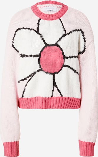 florence by mills exclusive for ABOUT YOU Pullover 'Cyprine' i pink / pastelpink / sort / hvid, Produktvisning