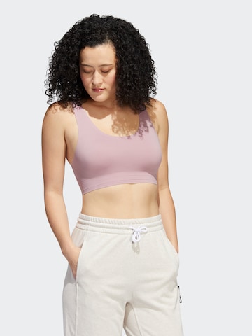 ADIDAS SPORTSWEAR Bustier Biustonosz sportowy w kolorze fioletowy: przód