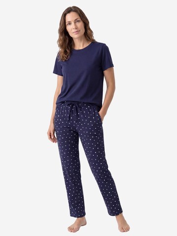 SCHIESSER Pyjama 'Mix & Relax' in Blauw