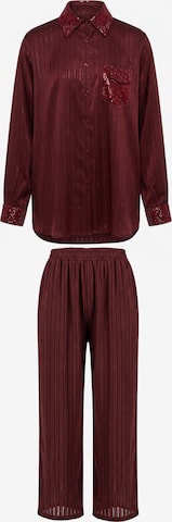 faina - Calças de fato em vermelho: frente