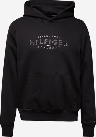 TOMMY HILFIGER Sweatshirt in Black: front