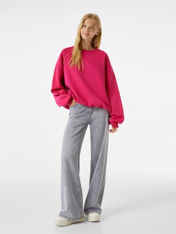 Bershka Sweatshirt in Pink